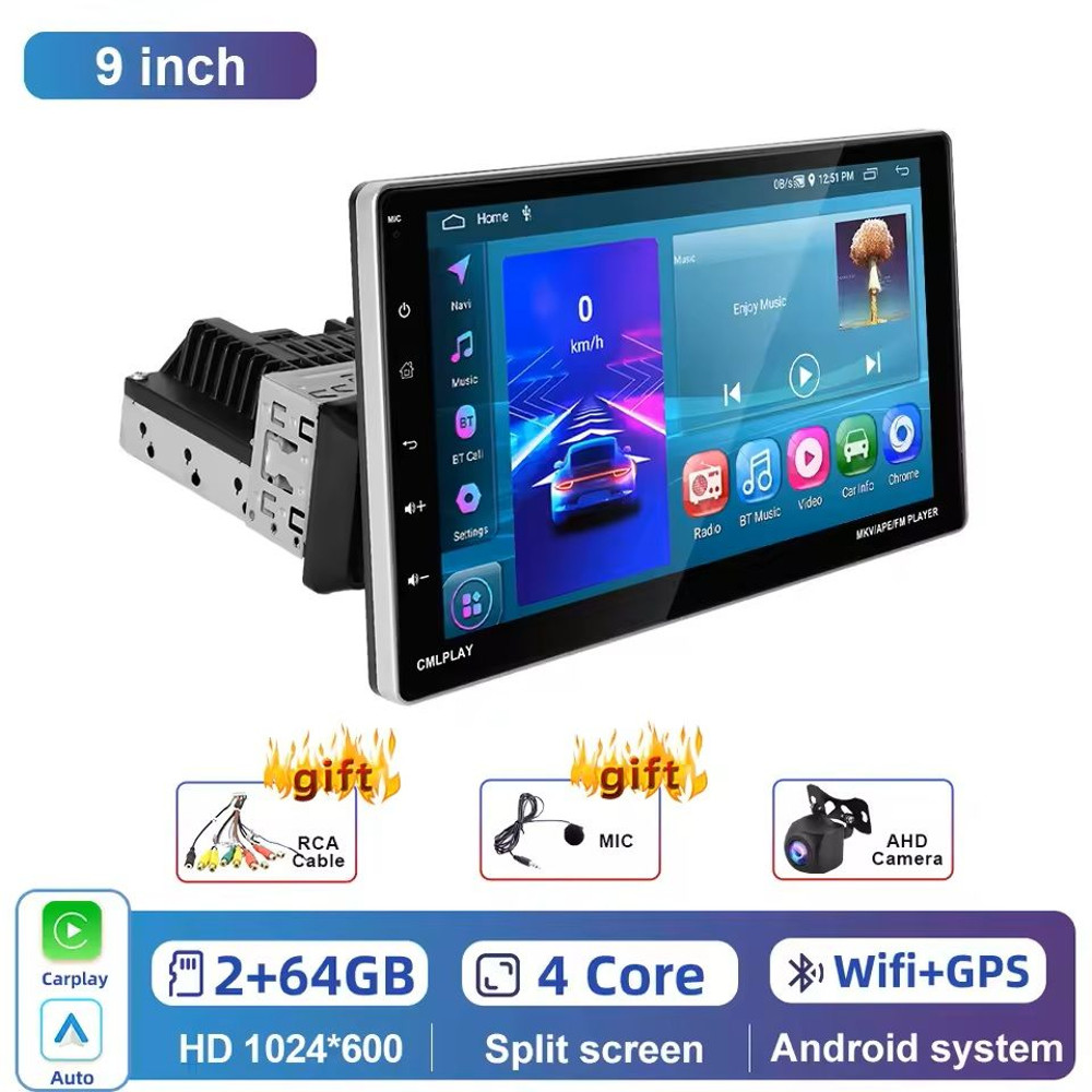 9Inch Android Car Multimedia Player With CarPlay And Bluetooth 7