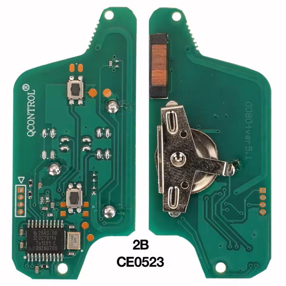 2Button Remote Car Key Fob Replacement With 434Mhz Frequency 5