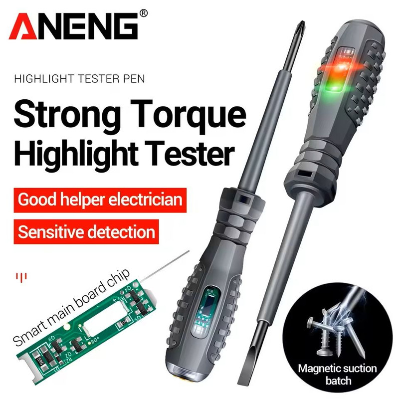 Neon Voltage Tester Screwdriver Pen With Indicator Light 0