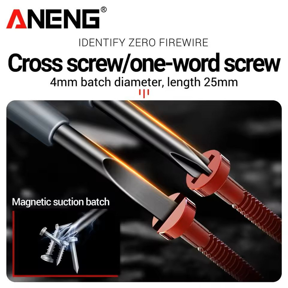 Neon Voltage Tester Screwdriver Pen With Indicator Light 1