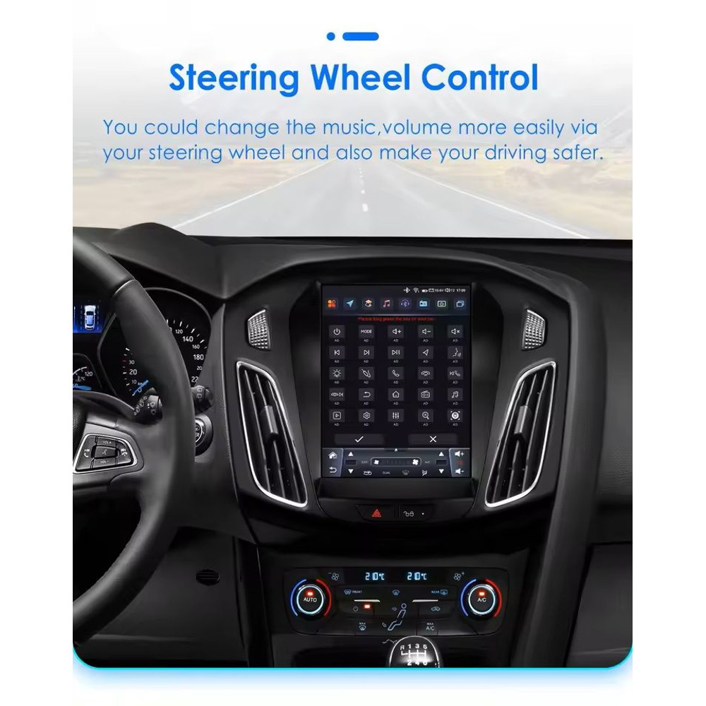 97Inch Android Car Multimedia Player With GPS And CarPlay For Ford Focus 4