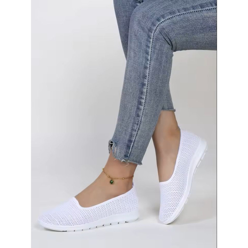 Womens Summer Mesh Flat Shoes With Breathable Design 0