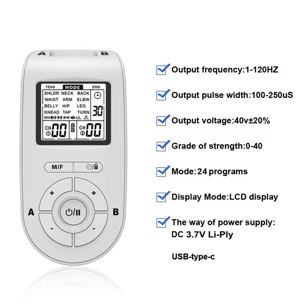 TENS EMS Physiotherapy Massager With 25 Modes And 40 Intensity Levels 3