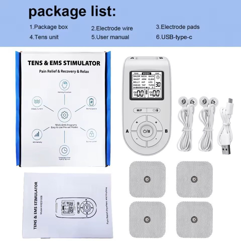 TENS EMS Physiotherapy Massager With 25 Modes And 40 Intensity Levels 6
