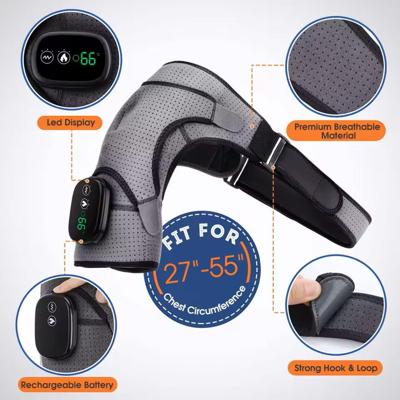 Electric Heating Shoulder Massage Belt For Muscle Relaxation 1
