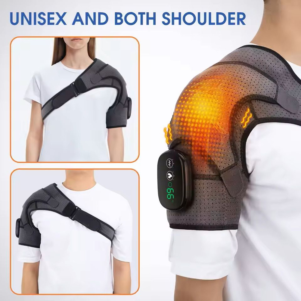 Electric Heating Shoulder Massage Belt For Muscle Relaxation 2