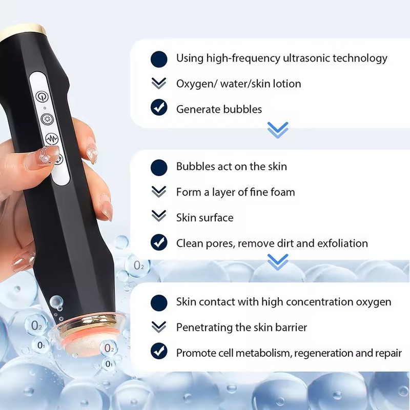 Oxygen Bubble Pen CO2 Facial Machine With 7Color LED Therapy 2