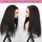 Kinky Straight Glueless Lace Wig Human Hair PreCut 4x4 Closure 1