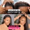 Kinky Straight Glueless Lace Wig Human Hair PreCut 4x4 Closure 4