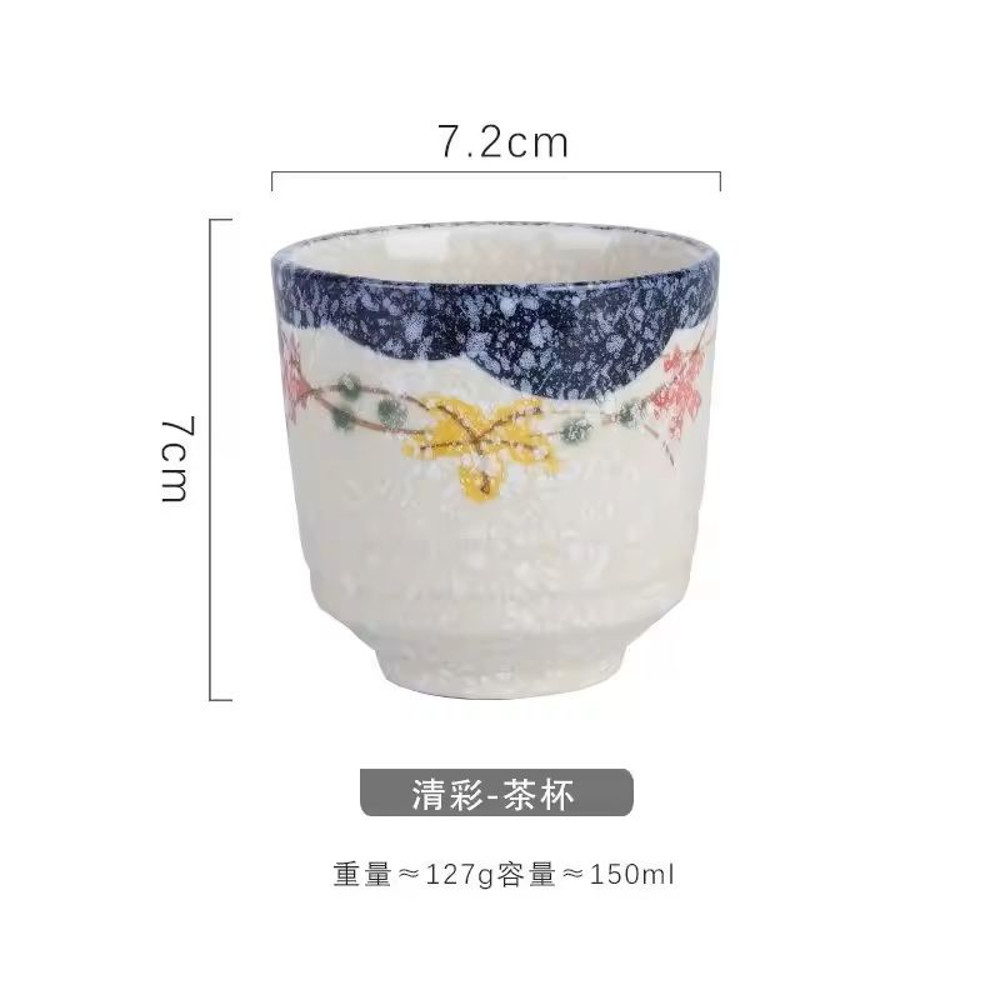 Japanese Style HandPainted Ceramic Tea Cup 13