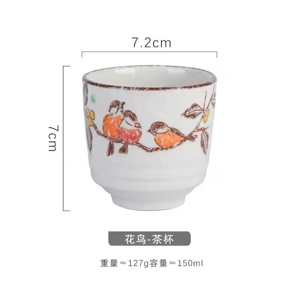 Japanese Style HandPainted Ceramic Tea Cup 14