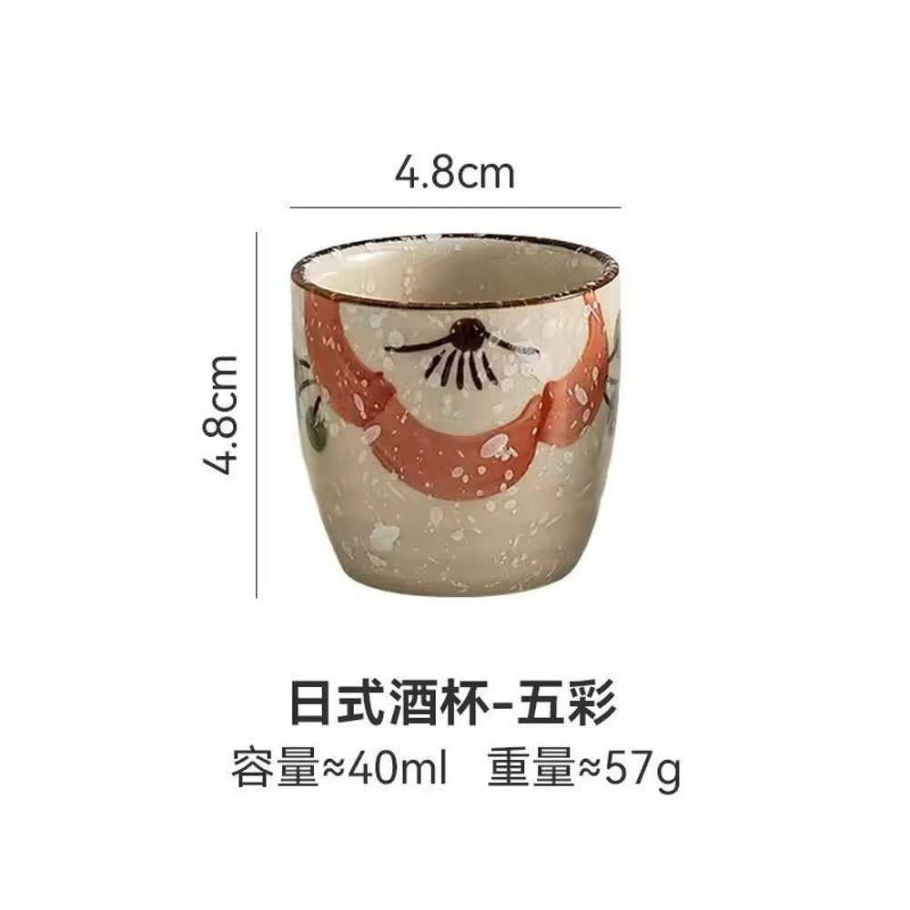 Japanese Style HandPainted Ceramic Tea Cup 6