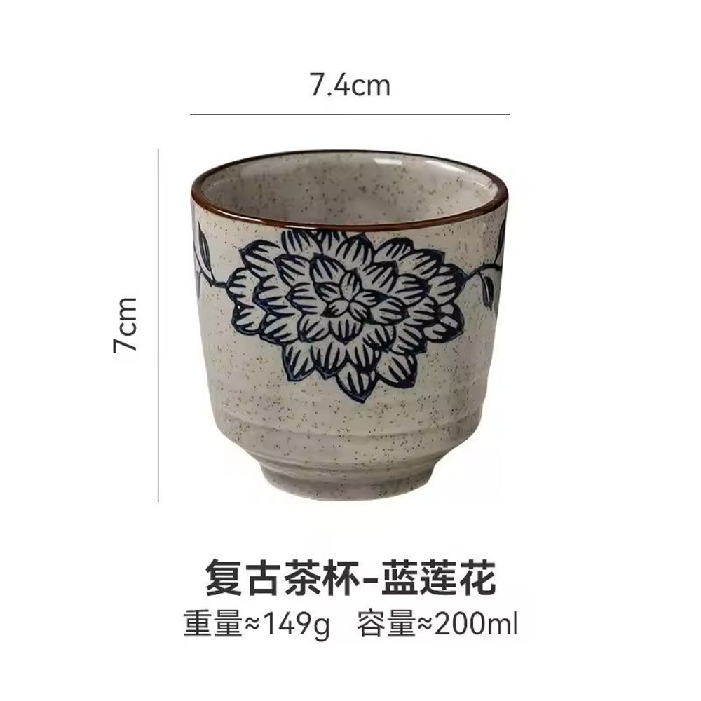 Japanese Style HandPainted Ceramic Tea Cup 8
