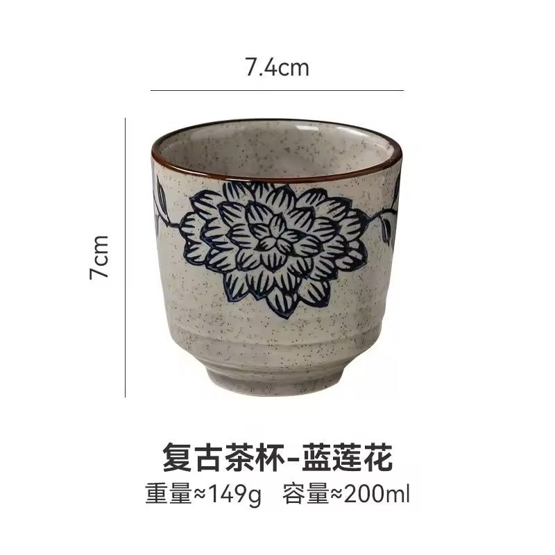 Japanese Style HandPainted Ceramic Tea Cup 8