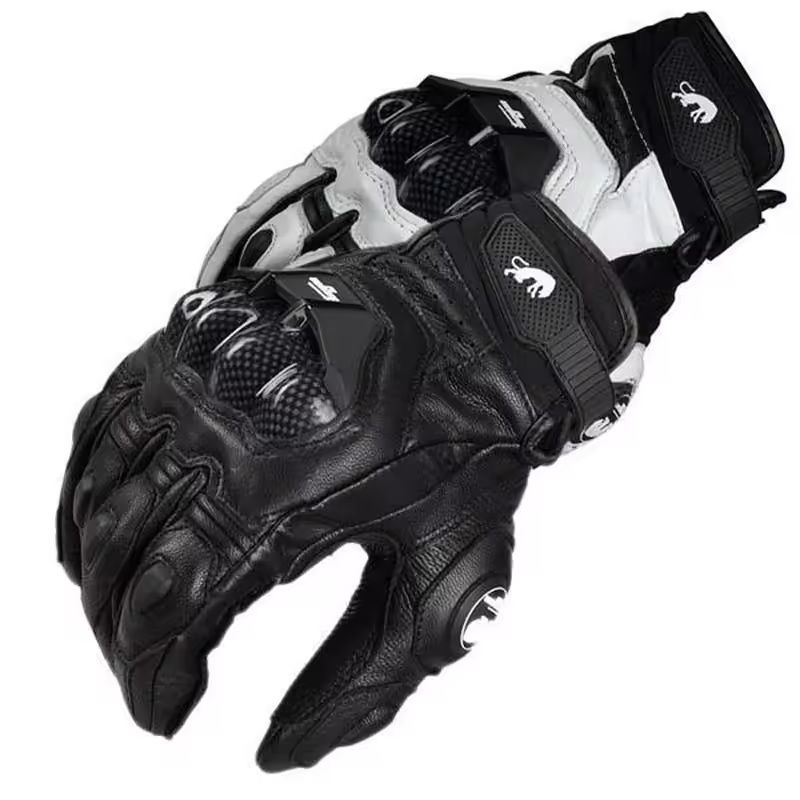 Motorcycle Leather Riding Gloves For Summer And Winter 5