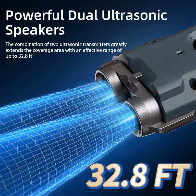 Ultrasonic Dog Repeller And AntiBarking Device With LED Flashlight 3