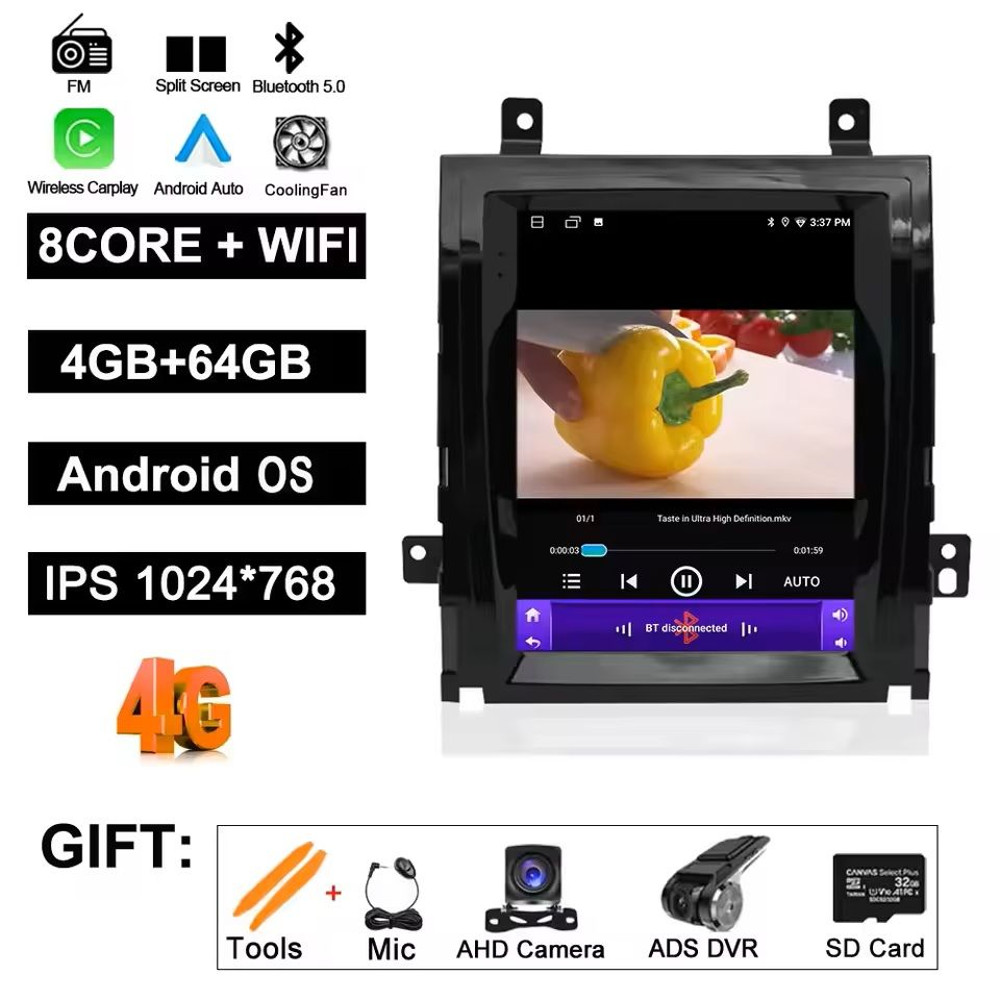 Android 14 Car Stereo Head Unit With CarPlay And GPS For Cadillac Escalade 20072013 10