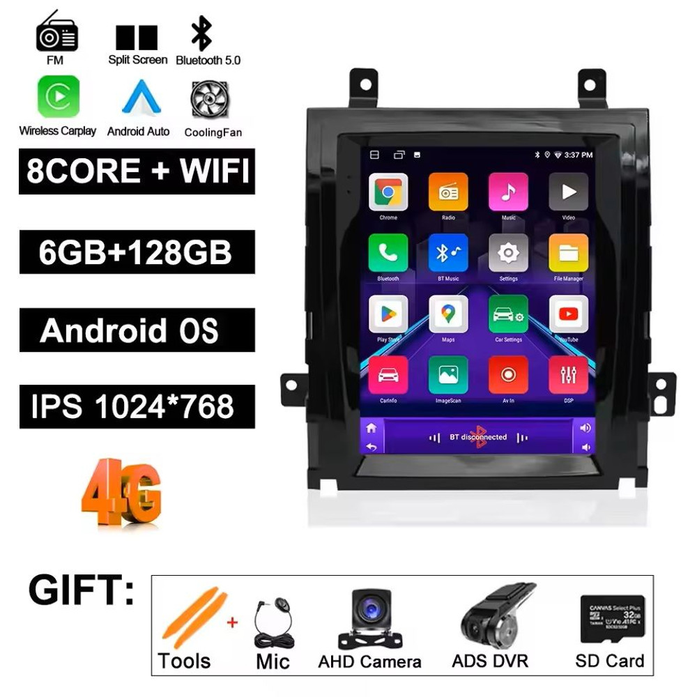 Android 14 Car Stereo Head Unit With CarPlay And GPS For Cadillac Escalade 20072013 13
