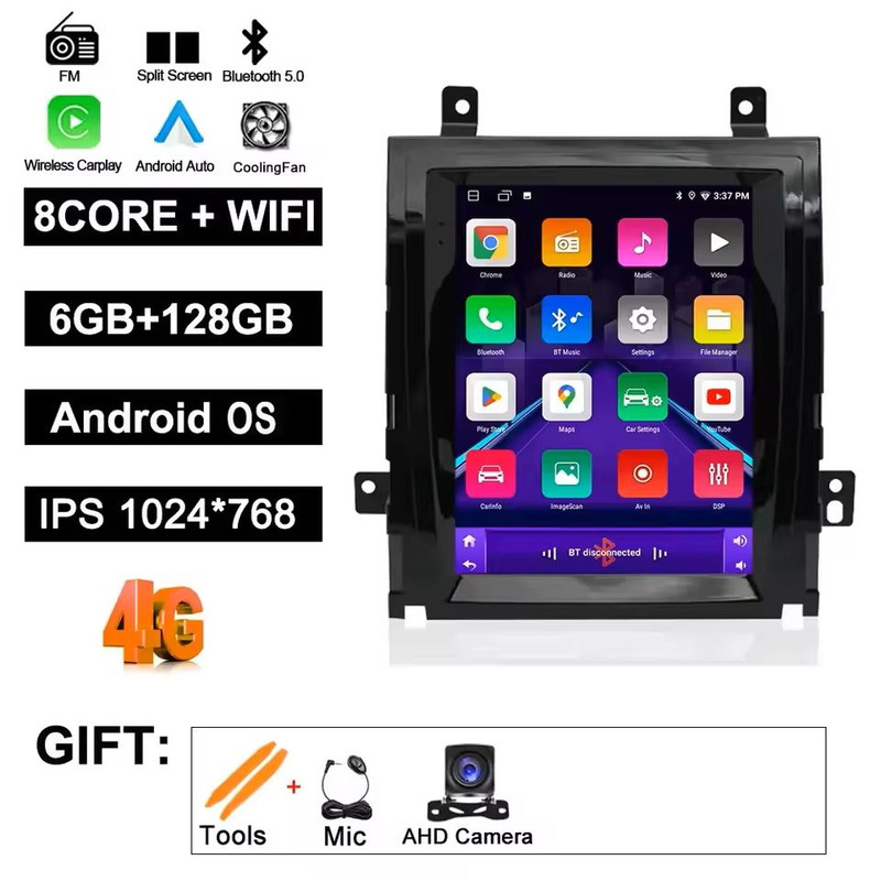 Android 14 Car Stereo Head Unit With CarPlay And GPS For Cadillac Escalade 20072013 20