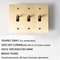 Golden Brass Panel Switch And Socket Collection Toggle USB GFCI And Dimmer Options 9