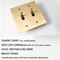 Golden Brass Panel Switch And Socket Collection Toggle USB GFCI And Dimmer Options 8