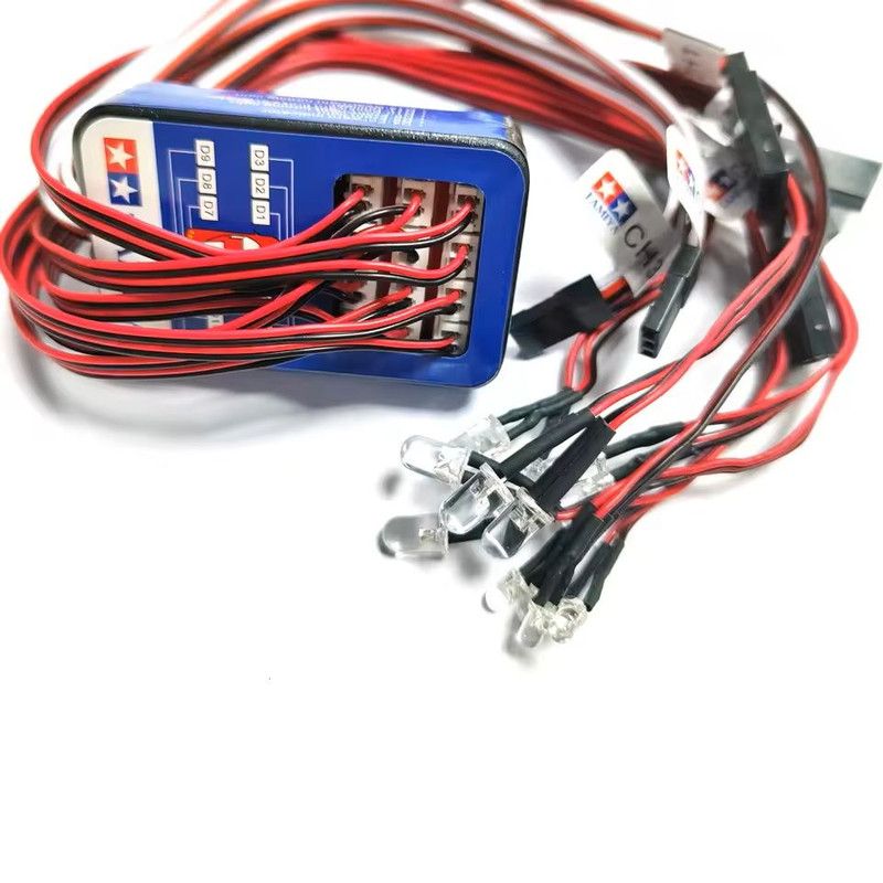 12 LED RC Car Dual Flash Light Kit Controllable Simulation Lighting 5