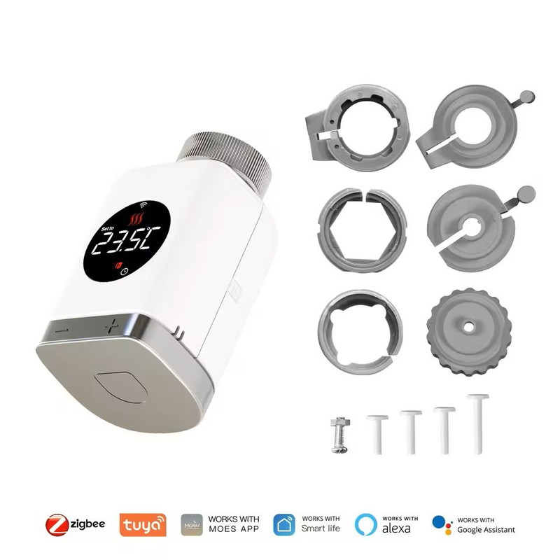 Smart Thermostatic Radiator Valve Programmable WiFi ZigBee Temperature Controller 6