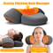 Electric Neck Massager Pillow With Heat And Vibration For Cervical Support 0