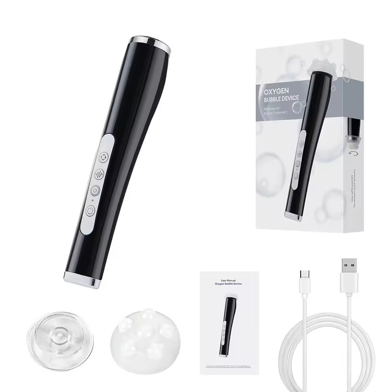 CO2 Oxygen Bubble Pen Portable Facial Skin Care Spa Machine 7