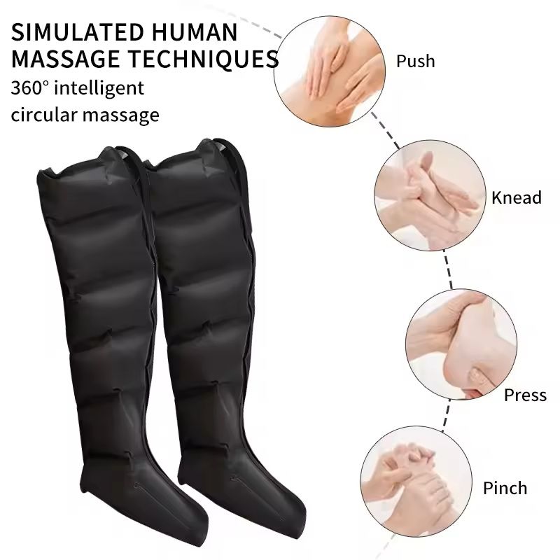 Air Pressure Leg Massager Boots With Remote Control Deep Calf And Foot Relaxation 1