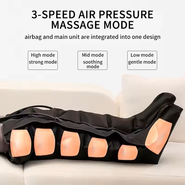 Air Pressure Leg Massager Boots With Remote Control Deep Calf And Foot Relaxation 3