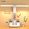 Rechargeable LED Table Lamp With Clock And Fan 11