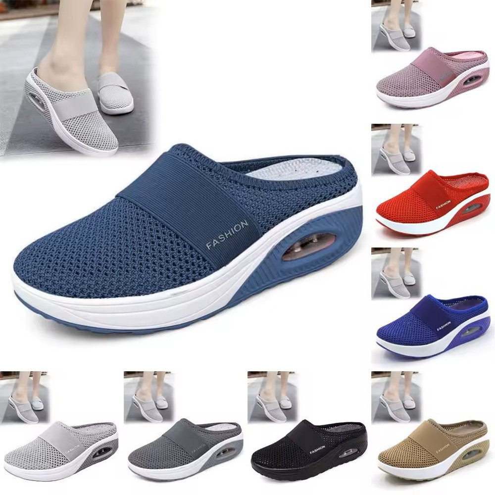 Womens Breathable Slip On Walking Sandals With Arch Support 0