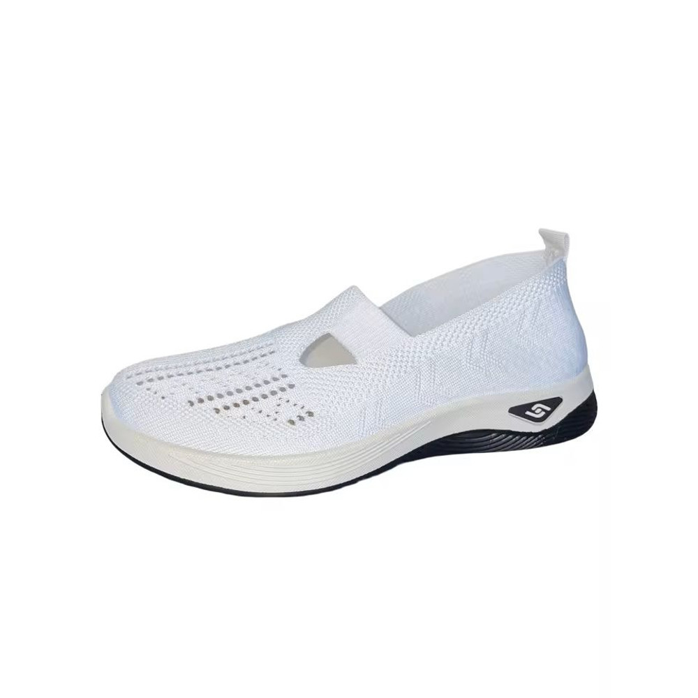 Womens Breathable Knit Sneakers Low Top Casual Shoes 16