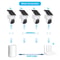 4MP Wifi Solar Security Camera Kit With Siren And Two Way Audio 4