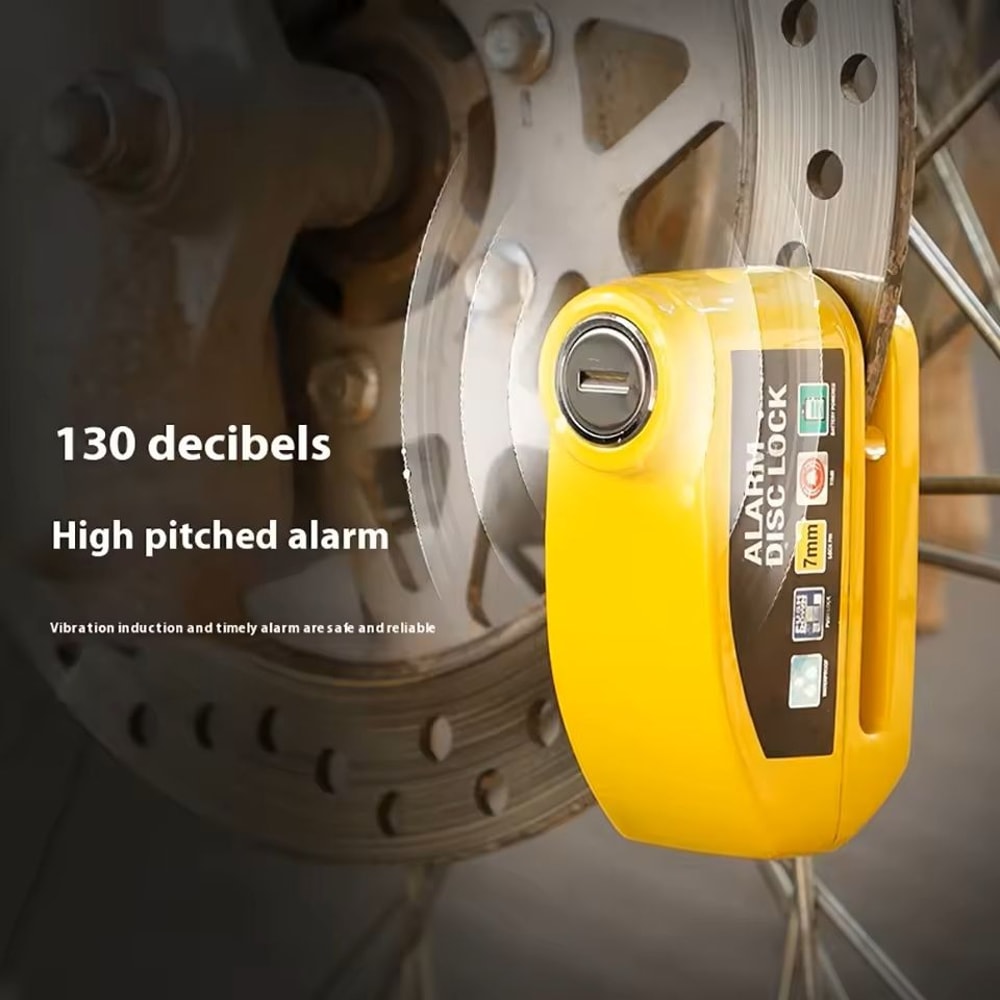 Motorcycle Alarm Disc Brake Lock Waterproof Anti Theft 2