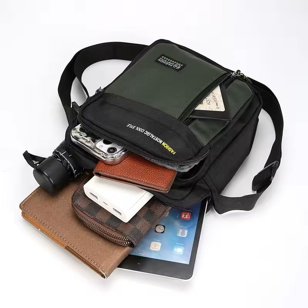 Mens Crossbody Shoulder Bag With Multi Pockets 5