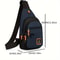Mens Waterproof Hiking Crossbody Shoulder Chest Bag 1
