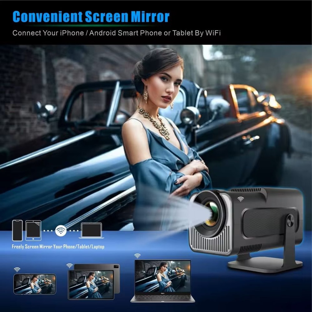 Mini Android Projector With 300ANSI Brightness And Carry Bag Option 3