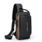 Mens PU Leather Crossbody Shoulder Chest Bag 0
