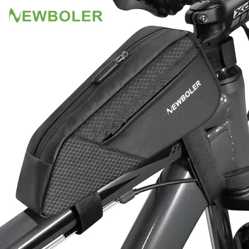 Waterproof Bike Frame Bag With Reflective Strips And Large Capacity 0