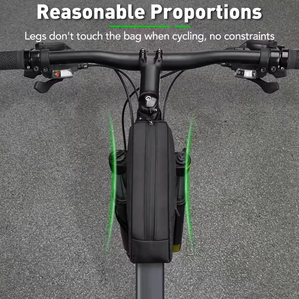 Waterproof Bike Frame Bag With Reflective Strips And Large Capacity 2