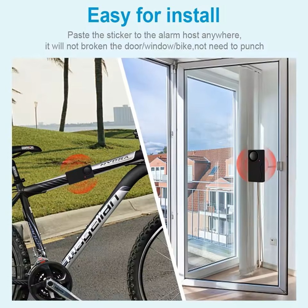 Wireless Vibration Alarm With Remote Control For Bike And Vehicle Security 4