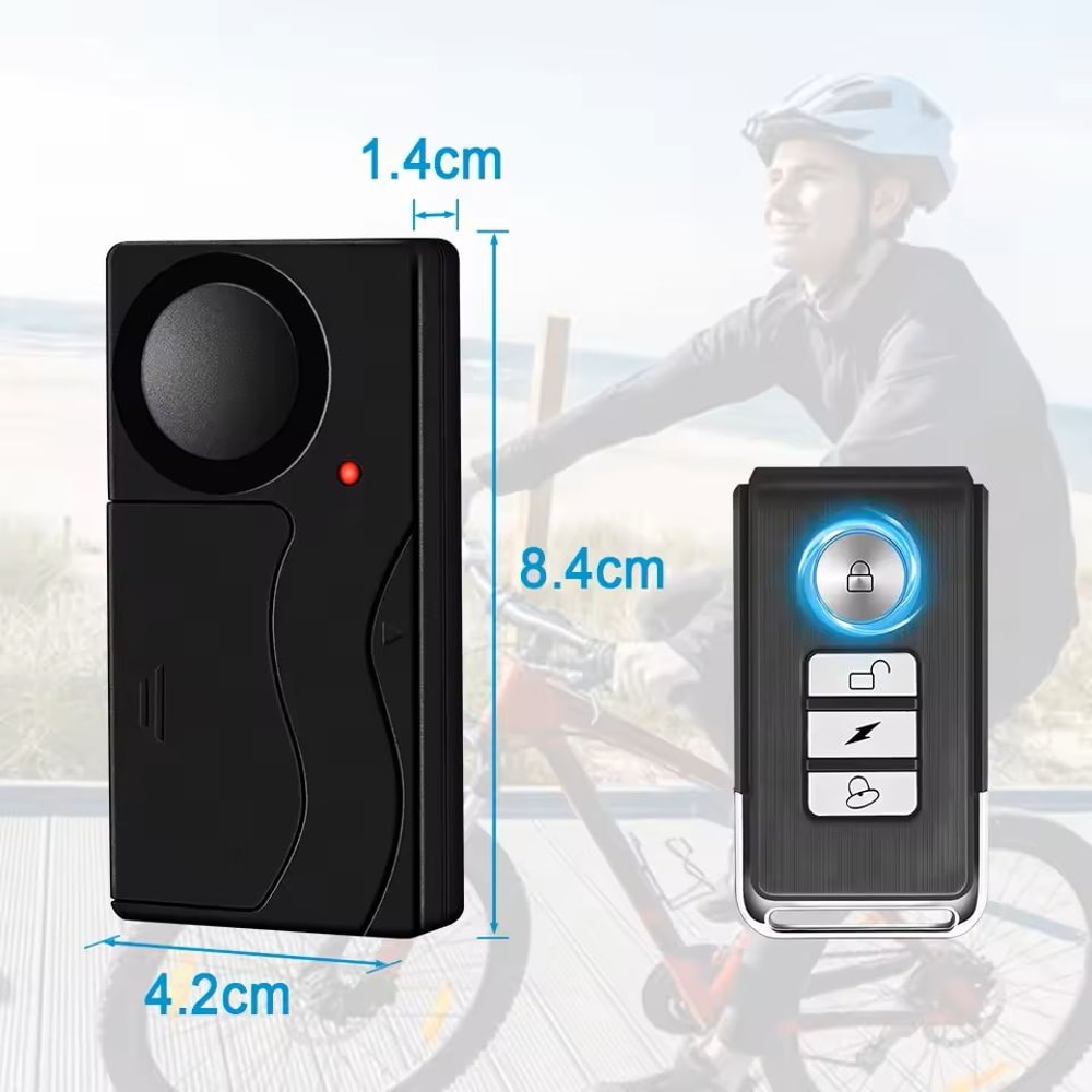 Wireless Vibration Alarm With Remote Control For Bike And Vehicle Security 5