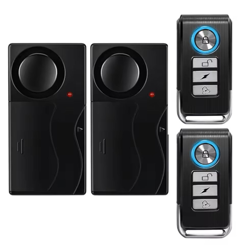 Wireless Vibration Alarm With Remote Control For Bike And Vehicle Security 8