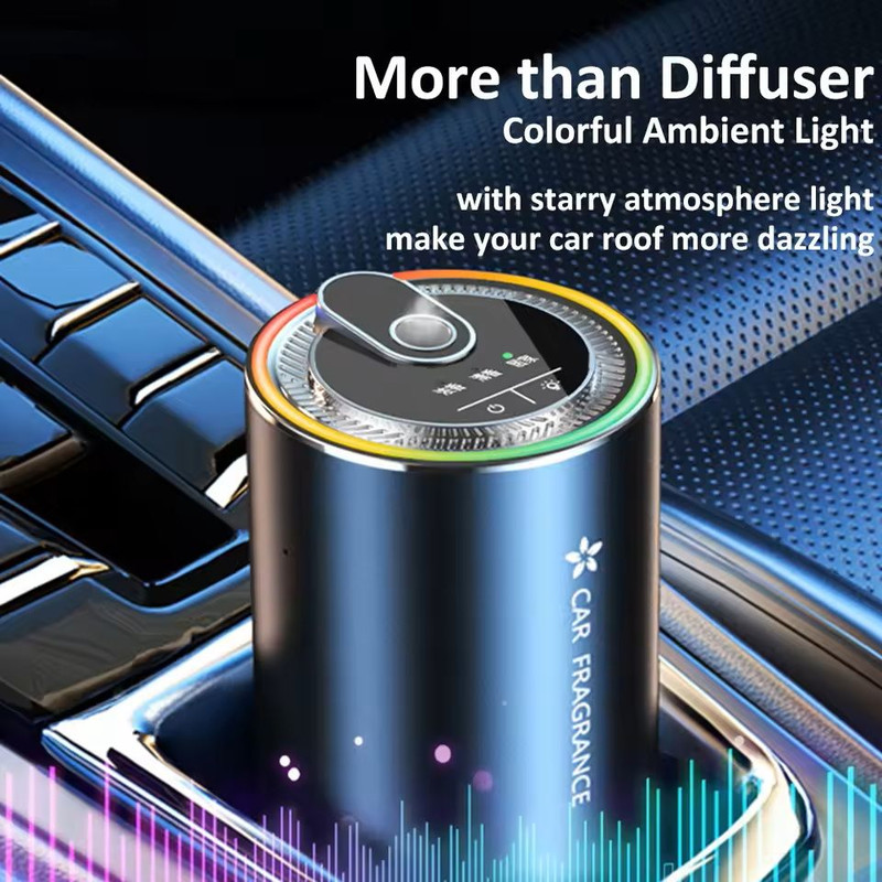 Car Aroma Diffuser With LED Starry Light And 50ml Fragrance Bottle 2