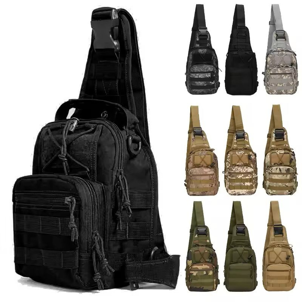 Tactical Sling Backpack Waterproof Outdoor Daypack 0