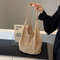 Hollow Woven Shoulder Tote Bag Large Mesh Beach Handbag 3