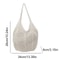 Hollow Woven Shoulder Tote Bag Large Mesh Beach Handbag 8