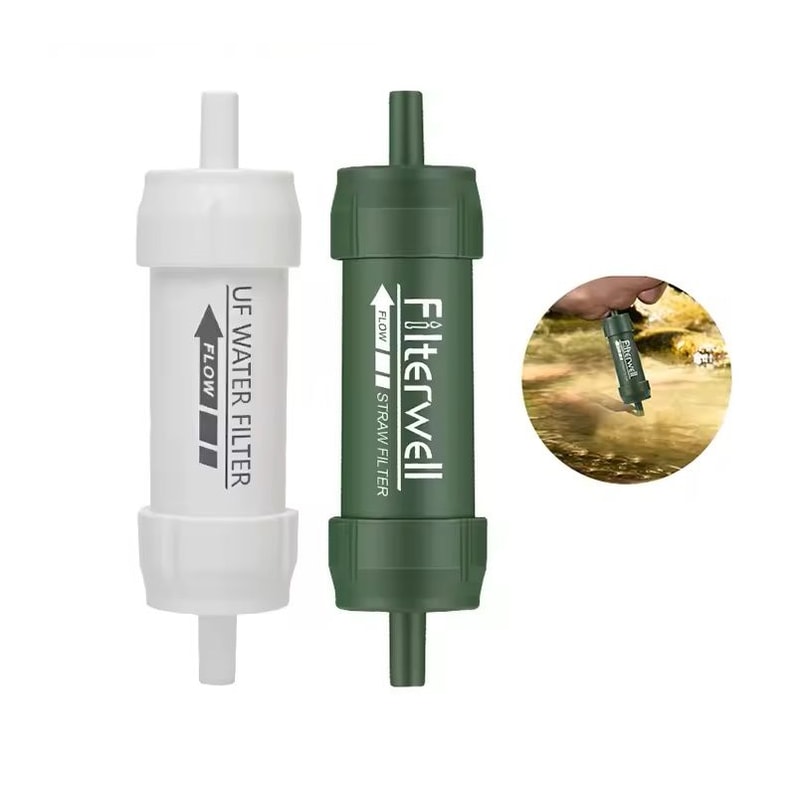 Mini Portable Water Filter Straw Emergency Purifier 0